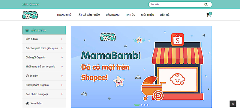 websitegiao diện Mama Bambi