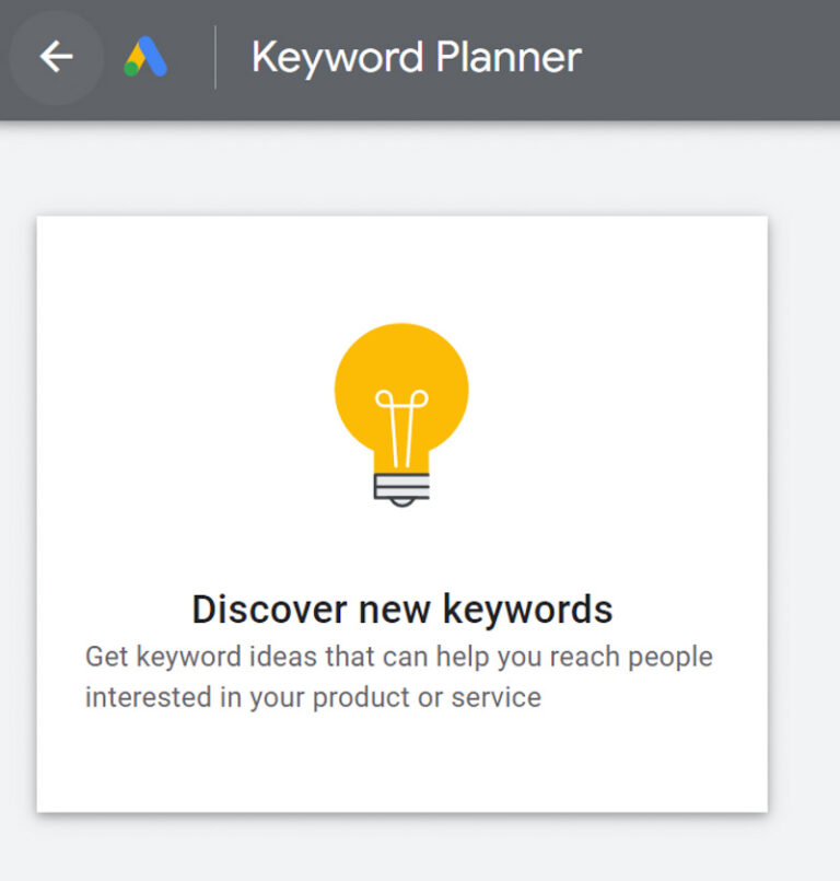 Google Keyword Planner