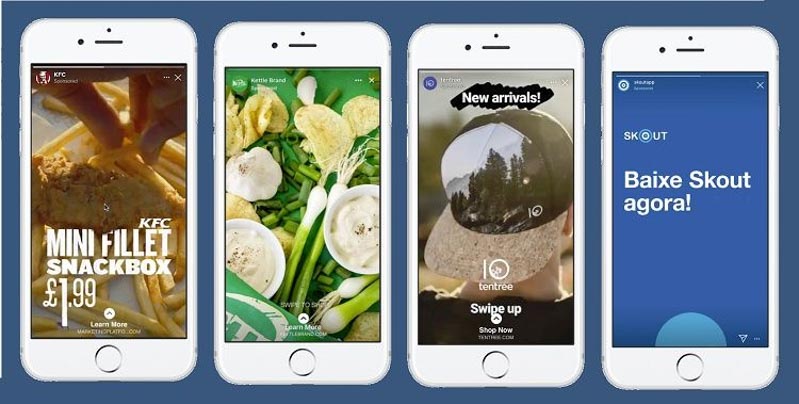 Hình minh họa quảng cáo Facebook Stories Ads