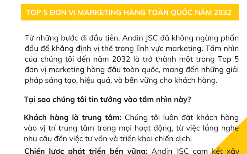 Hồ sơ năng lực ANDIN JSC