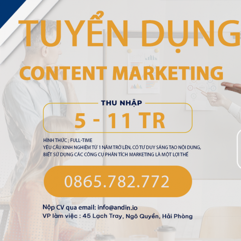 ANDIN JSC tuyển dụng Content Marketing