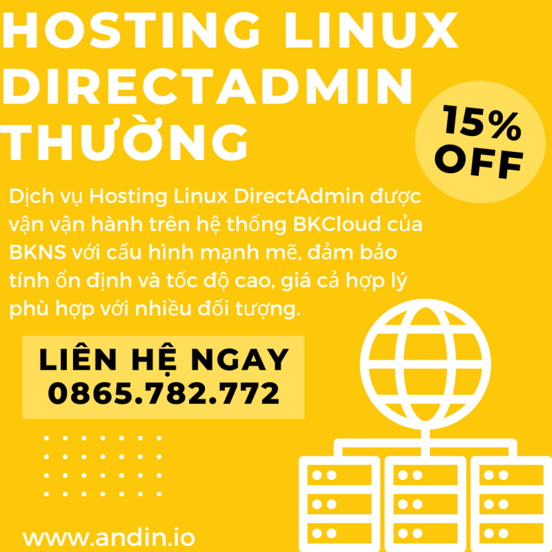 Bảng Giá Hosting Linux DirectAdmin thường 