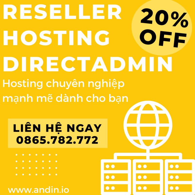  Bảng Giá Reseller Hosting DirectAdmin