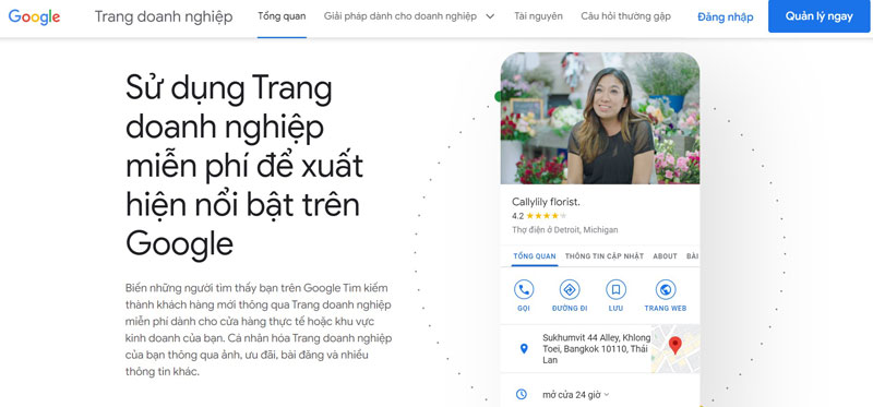 Đăng ký tài khoản Google Business